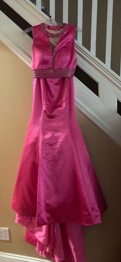 Sherri Hill Hot Pink Size 2 Sequin Two Piece Mermaid Dress on Queenly