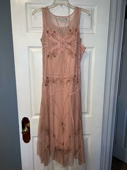 Newport News Pink Size 10 Military Floor Length Straight Dress on Queenly