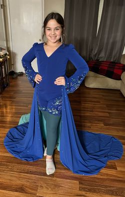 Blue Jumpsuit Dress on Queenly