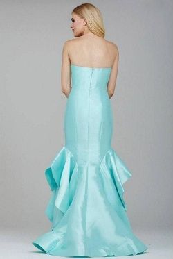 Jovani Light Blue Size 10 Pageant Free Shipping Mermaid Dress on Queenly