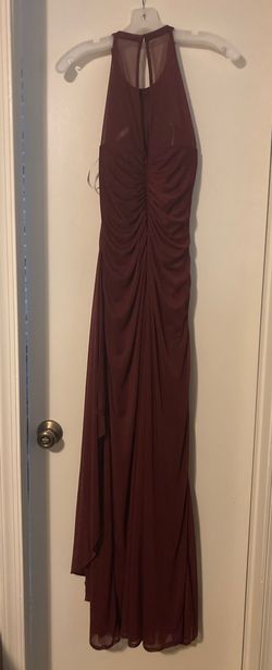 David's Bridal Purple Size 8 Military Floor Length Straight Dress on Queenly