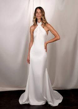 Studio Serravalle White Size 14 Floor Length Tall Height Plus Size Straight Dress on Queenly
