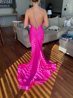 Jessica Angel Pink Size 4 Floor Length Free Shipping Pageant Mermaid Dress on Queenly