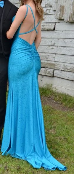 Sherri Hill Blue Size 0 Floor Length Pageant Straight Dress on Queenly