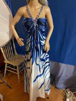 Cache Blue Size 4 Free Shipping Silk A-line Dress on Queenly