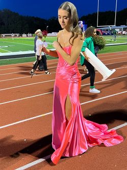 Sherri Hill Pink Size 0 Jersey Military Mermaid Dress on Queenly
