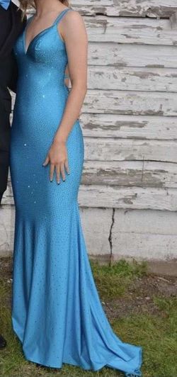 Sherri Hill Blue Size 0 Homecoming Pageant Straight Dress on Queenly