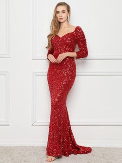 Style FSWD0166 Faeriesty Red Size 4 Sweetheart Straight Dress on Queenly