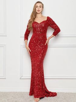 Style FSWD0166 Faeriesty Red Size 4 Sweetheart Straight Dress on Queenly