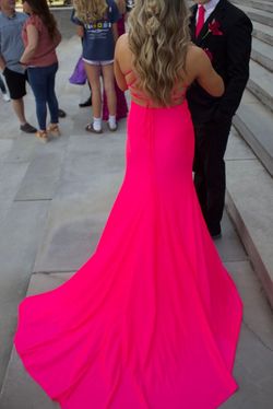 Alyce Paris Pink Size 00 Floor Length Black Tie Side slit Dress on Queenly