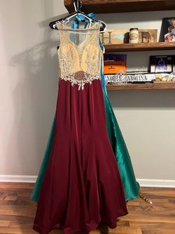 Red Size 4 Mermaid Dress on Queenly