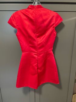 Pretty Little Thing Red Size 0 Jumpsuit Dress on Queenly