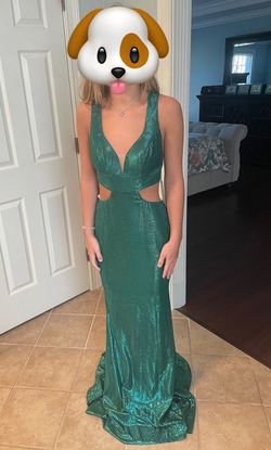 Jovani Green Size 0 50 Off Straight Dress on Queenly