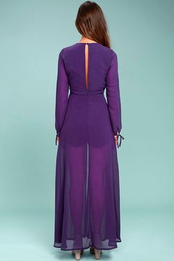 Lulus Purple Size 16 Overskirt Midi Cocktail Dress on Queenly