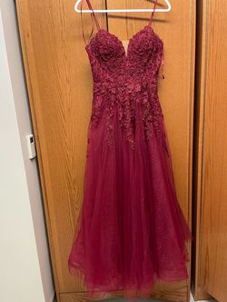 Stella couture Red Size 6 Ball gown on Queenly