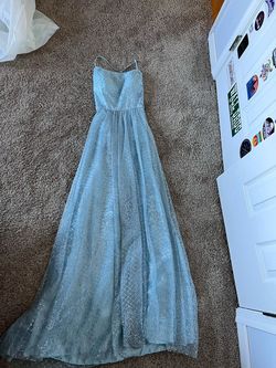 Camille La Vie Blue Size 2 Homecoming A-line Dress on Queenly
