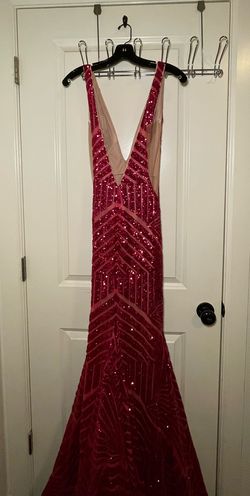 Jovani Pink Size 4 Mermaid Dress on Queenly