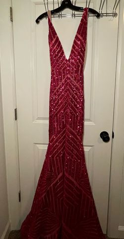 Jovani Pink Size 4 Floor Length Mermaid Dress on Queenly