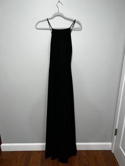 Lulus Black Size 8 Prom Floor Length Straight Dress on Queenly