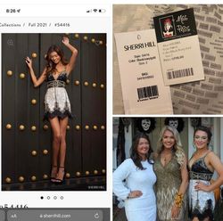 Sherri Hill Black Size 2 Military Floor Length Homecoming A-line Dress on Queenly