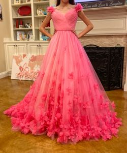 Sherri Hill Pink Size 0 Ball gown on Queenly