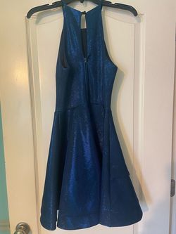B darlin Blue Size 2 Homecoming Floor Length Ball gown on Queenly