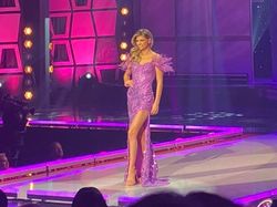 Sherri Hill Purple Size 0 Pageant Floor Length Side slit Dress on Queenly