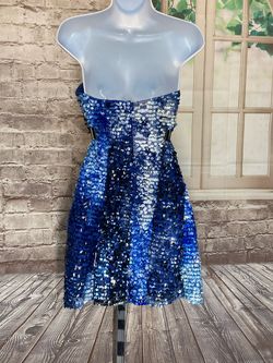 Scala Blue Size 0 Midi Homecoming Cocktail Dress on Queenly