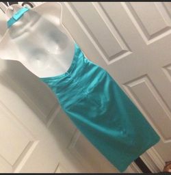 Cache Blue Size 6 Prom Midi Cocktail Dress on Queenly