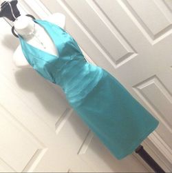 Cache Blue Size 6 Midi Bachelorette Homecoming Cocktail Dress on Queenly