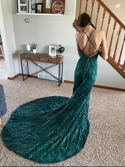 alamour the label Green Size 0 Prom Military Mermaid Dress on Queenly