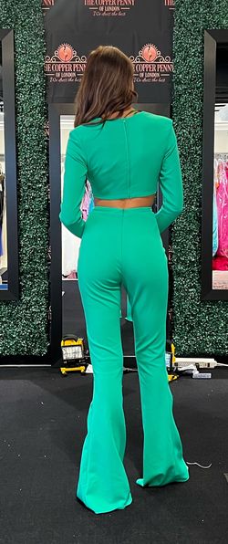 Ashley Lauren Green Size 2 Interview Homecoming Jumpsuit Dress on Queenly