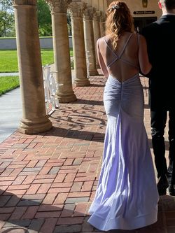 Sherri Hill Purple Size 0 Prom Military Mermaid Dress on Queenly