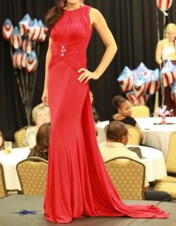 Sherri Hill Red Size 2 Floor Length Pageant Straight Dress on Queenly
