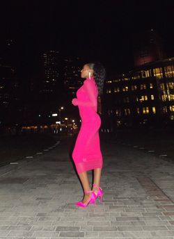 Pink Size 0 Straight Dress on Queenly