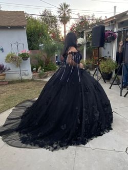 Black Size 12 Ball gown on Queenly