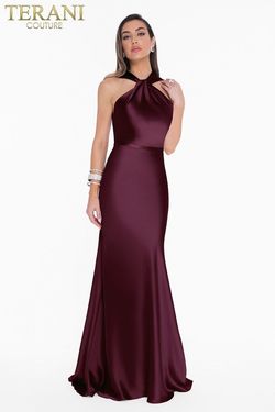Style 1822E7286 Terani Couture Red Size 2 Military Straight Dress on Queenly