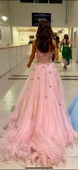 Sherri Hill Pink Size 00 Train Floor Length Ball gown on Queenly