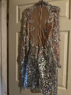Silver Size 8 Ball gown on Queenly