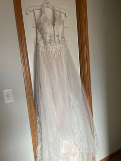 David's Bridal Nude Size 6 70 Off Straight Dress on Queenly