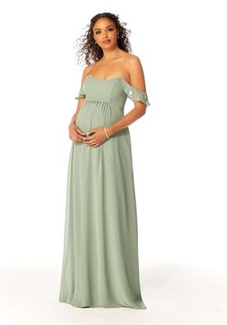 Style 14111 Morilee Green Size 14 Bridesmaid Straight Dress on Queenly
