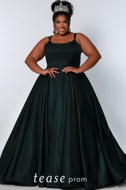 Style TE2226 Sydneys Closet Black Size 20 Belt Ball gown on Queenly