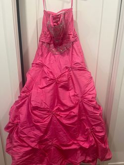 Mori Lee Pink Size 4 Black Tie Ball gown on Queenly