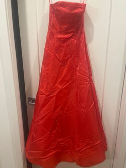 Orange Size 00 A-line Dress on Queenly