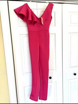 Boohoo Pink Size 4 Euphoria Pageant Jumpsuit Dress on Queenly