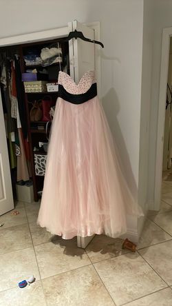 Jovani Pink Size 12 Prom Jewelled Sweetheart Ball gown on Queenly