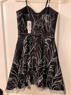 Gianni Bini Black Size 4 Midi Homecoming Cocktail Dress on Queenly