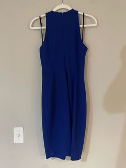 Calvin Klein Blue Size 6 Midi Cocktail Dress on Queenly