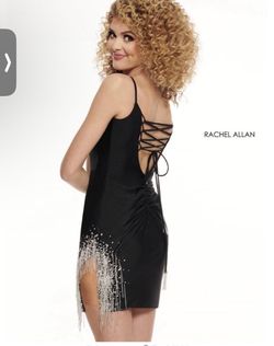 Rachel Allan Black Size 8 Homecoming Cocktail Dress on Queenly