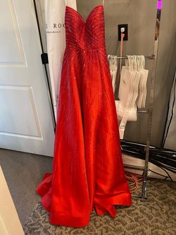 Sherri Hill Red Size 0 Homecoming Corset Ball gown on Queenly